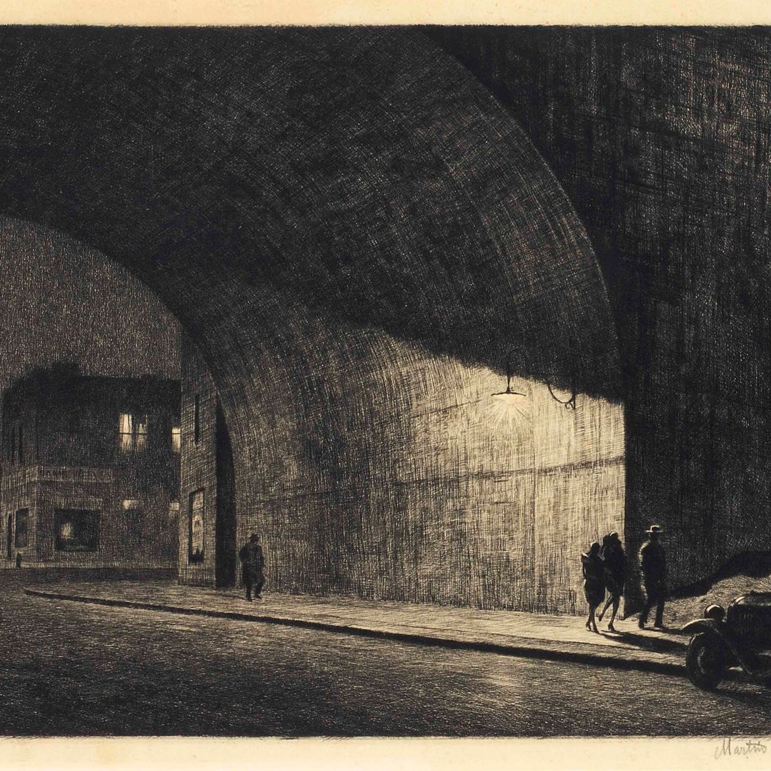 Martin Lewis — Арка, Полночь
