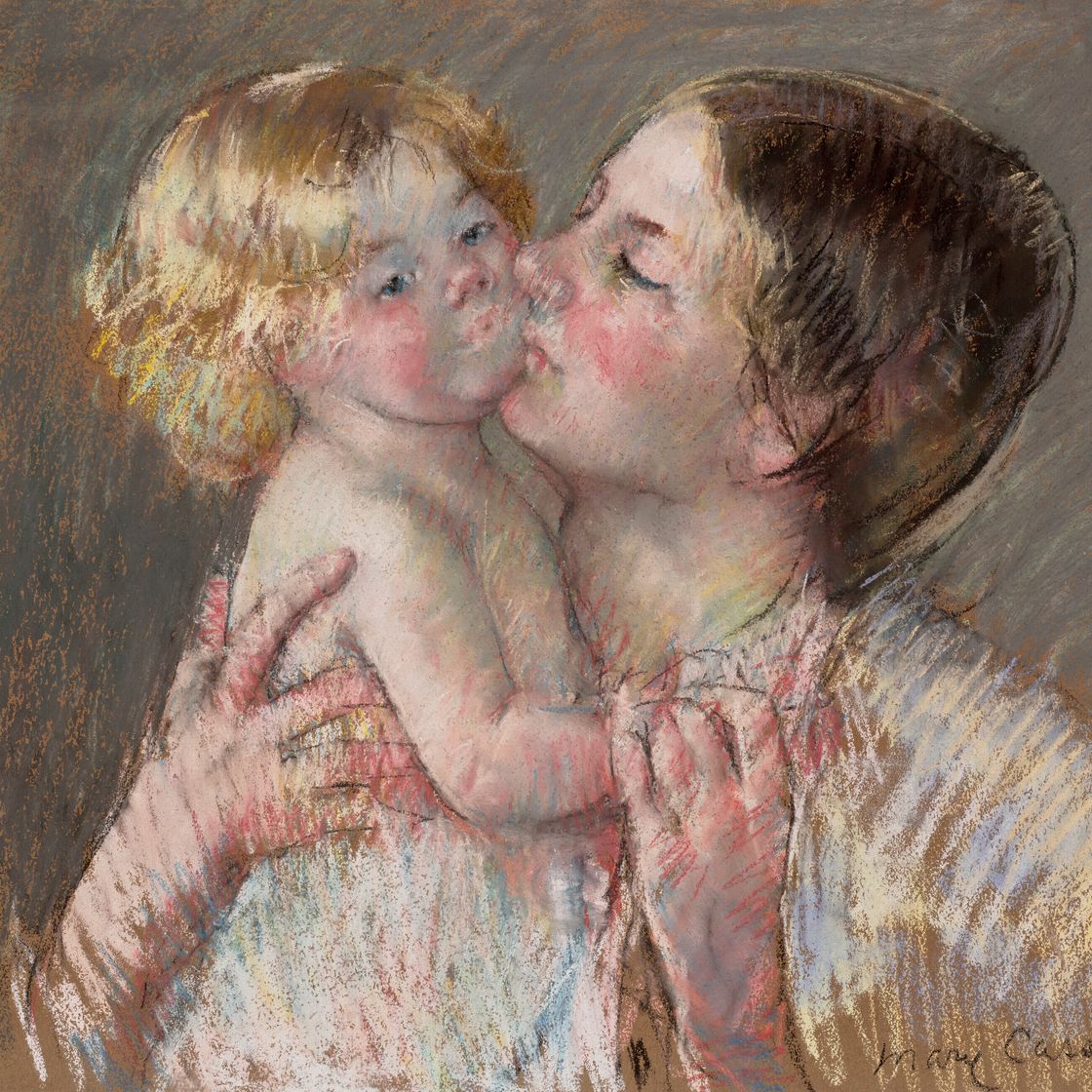 Mary Cassatt — Поцелуй малышку Энн (№ 3), изображение 1