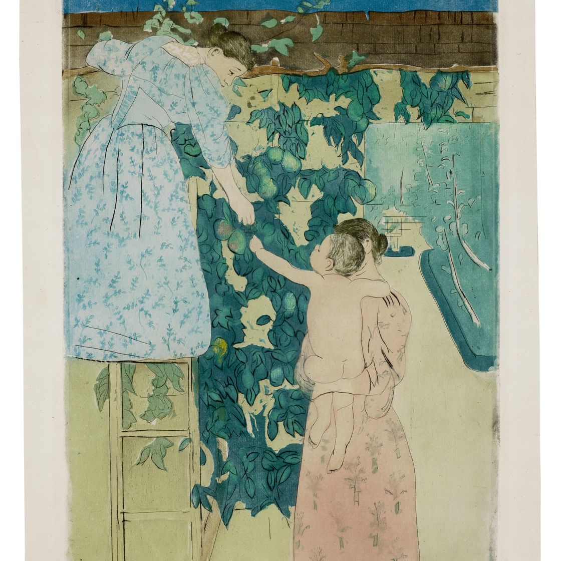 Mary Cassatt — Сбор плодов, изображение 3