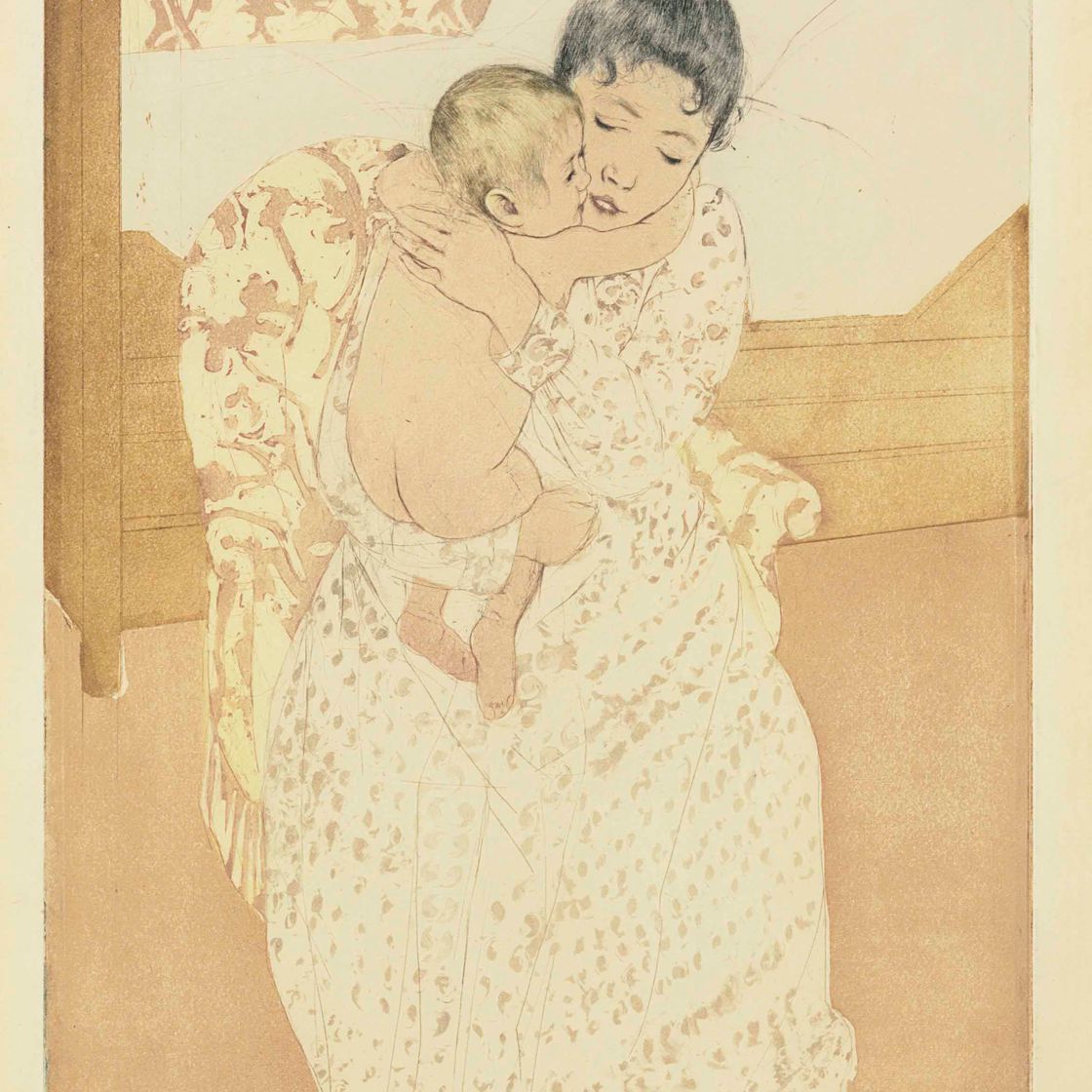 Mary Cassatt — Материнская ласка (бриджи 150; Мэтьюз и Шапиро 12)