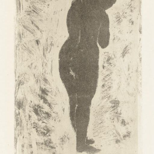 Mary Cassatt — Стоя обнаженной (Б. 8)