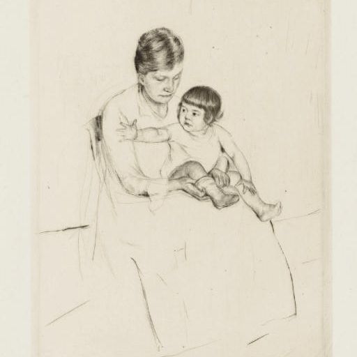 Mary Cassatt — Чулок (Б. 129)