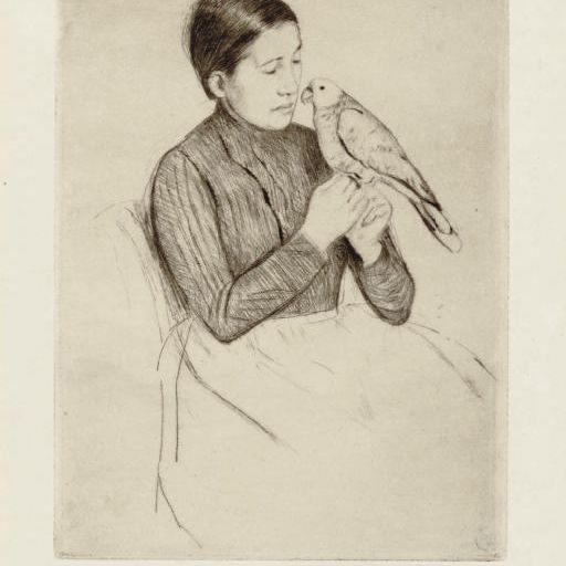 Mary Cassatt — Попугай (Б. 138)
