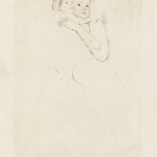 Mary Cassatt — Мать Берта со Своим Ребенком на руках (Б. 126)