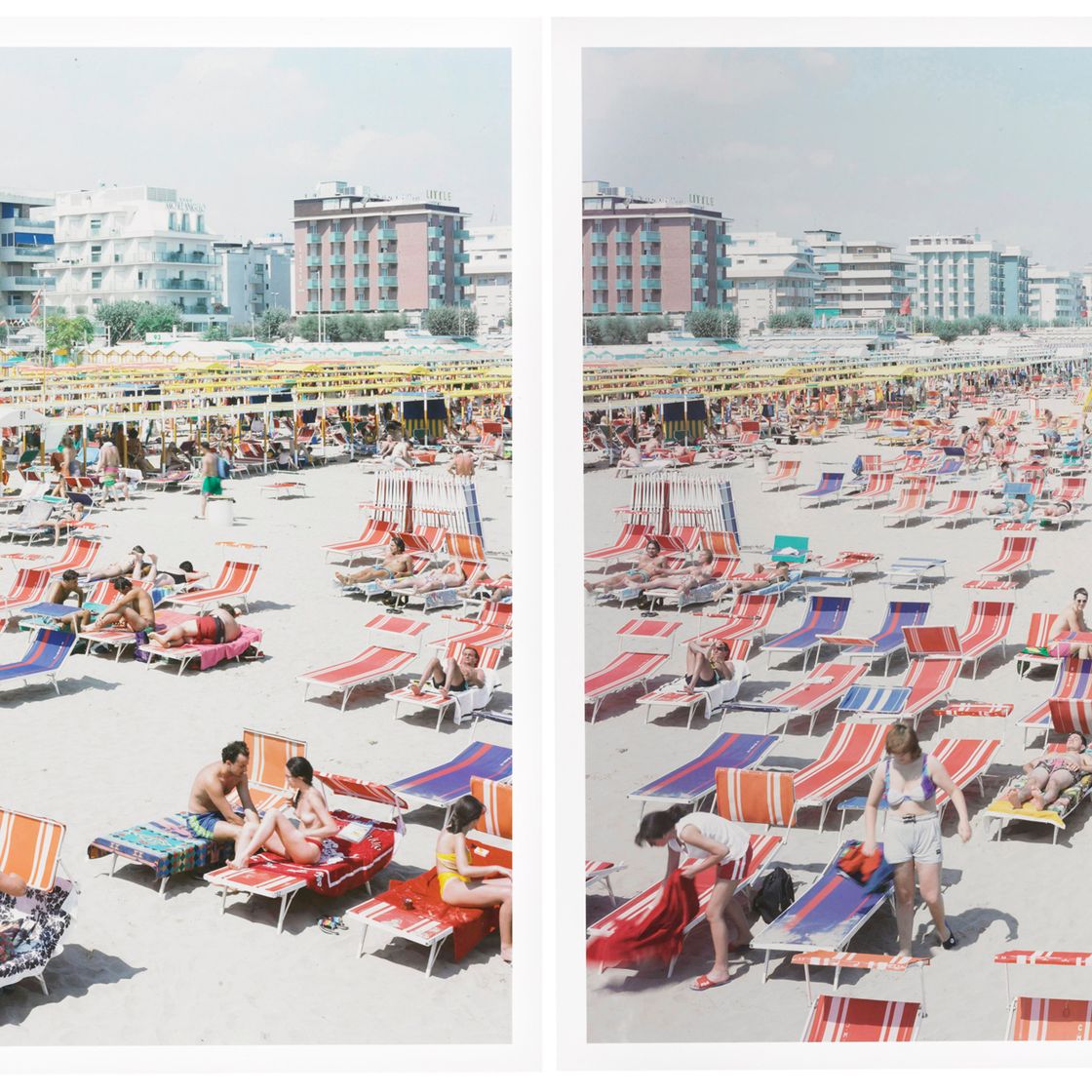 Massimo Vitali — Диптих Риччоне из коллекции пейзажей и фигур