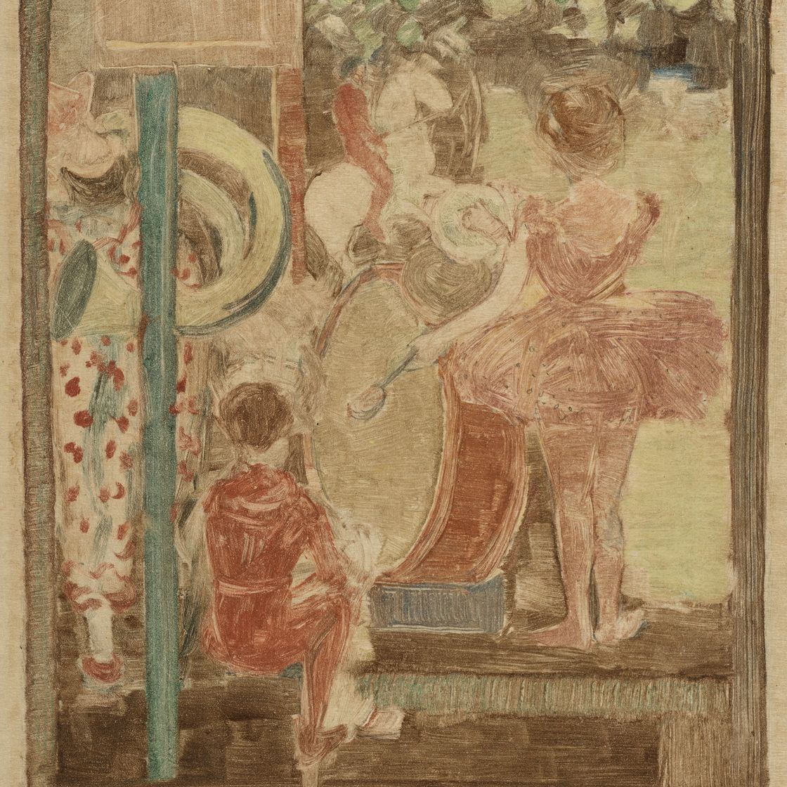 Maurice Brazil Prendergast — Девушка с барабаном