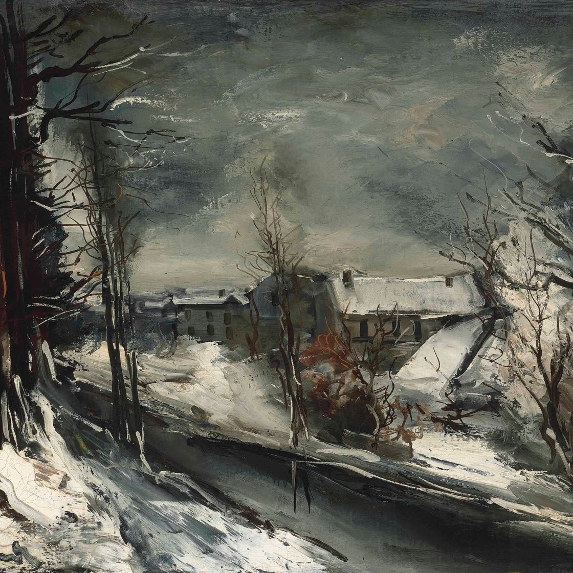 Maurice de Vlaminck — Деревня су-ла-неж