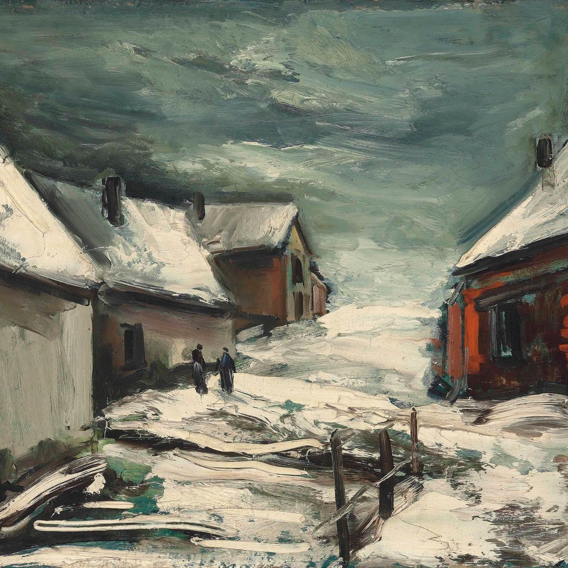 Maurice de Vlaminck — Улица деревни су-ла-неж