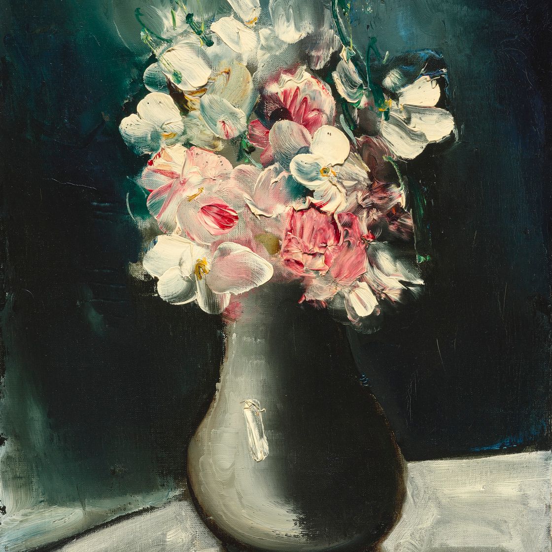 Maurice de Vlaminck — Ваза с цветами, бланшами и розами