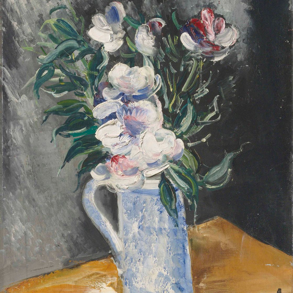Maurice de Vlaminck — Цветы, танцующие в голубой вазе