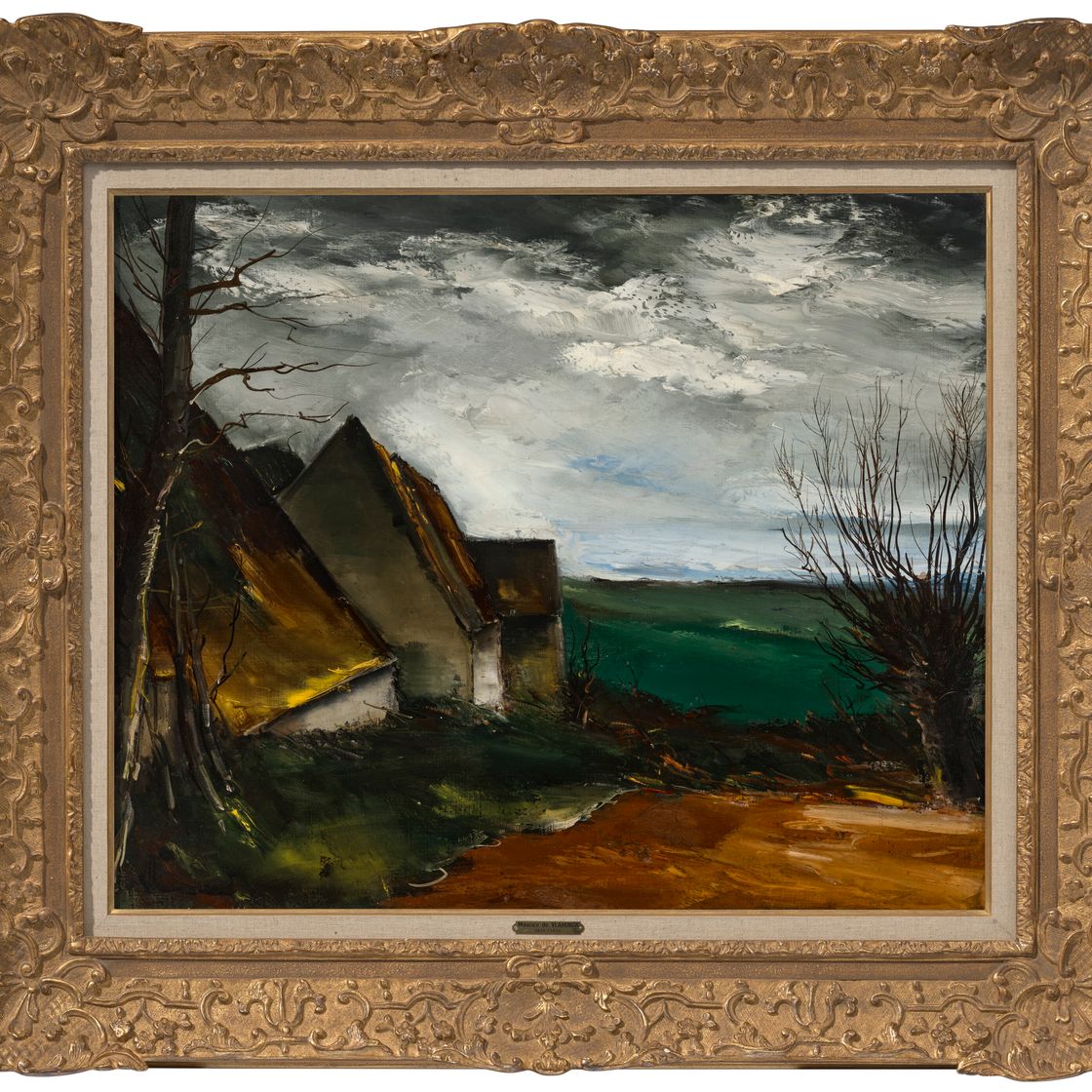 Maurice de Vlaminck — Вечер среди домов и долины, изображение 3