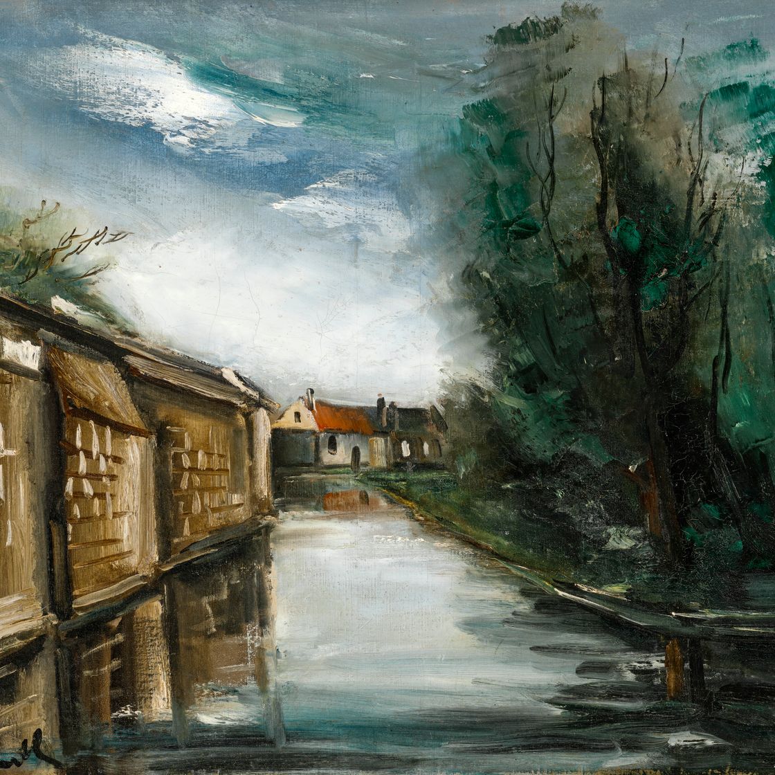 Maurice de Vlaminck — Деревня и канал, изображение 1