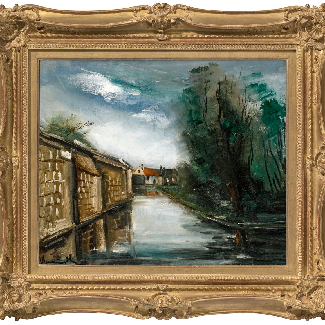 Maurice de Vlaminck — Деревня и канал, изображение 3