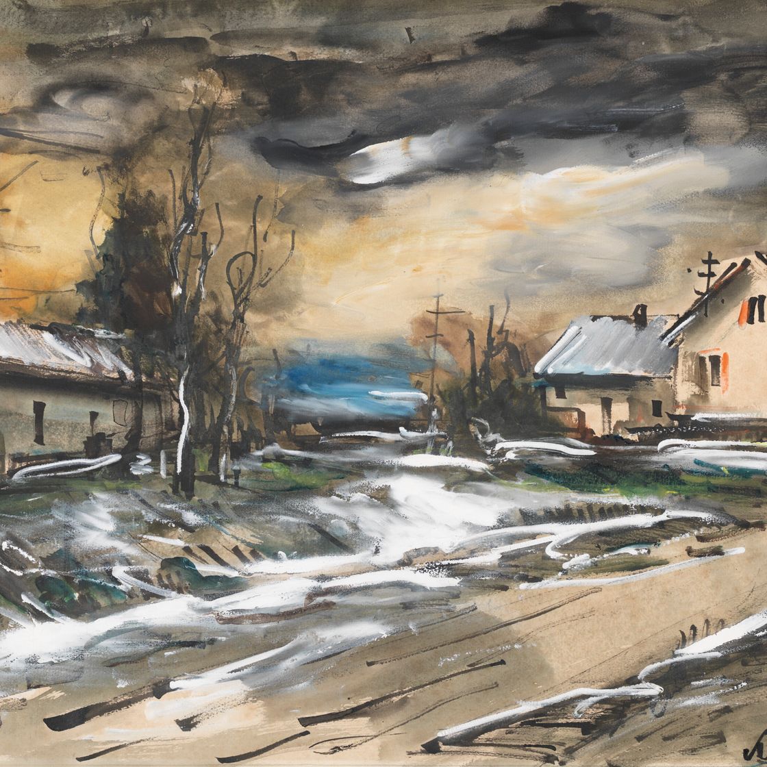 Maurice de Vlaminck — Деревенский пейзаж, изображение 1