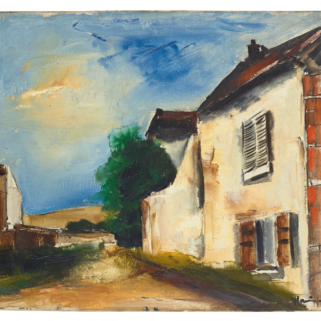 Maurice de Vlaminck — Старые дома в Вальмондуа, изображение 2