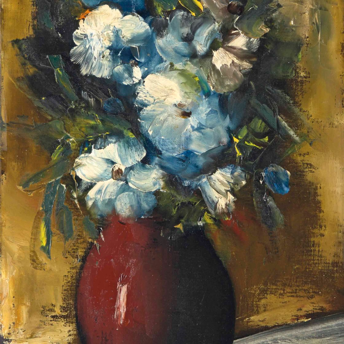 Maurice de Vlaminck — Букет из желтых цветов, fond jaune