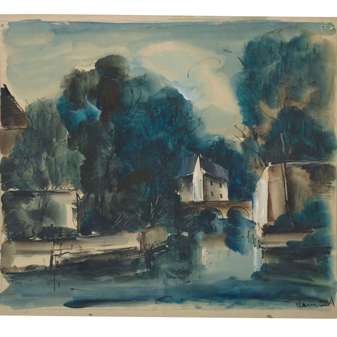Maurice de Vlaminck — Оплата на ривьере, изображение 1