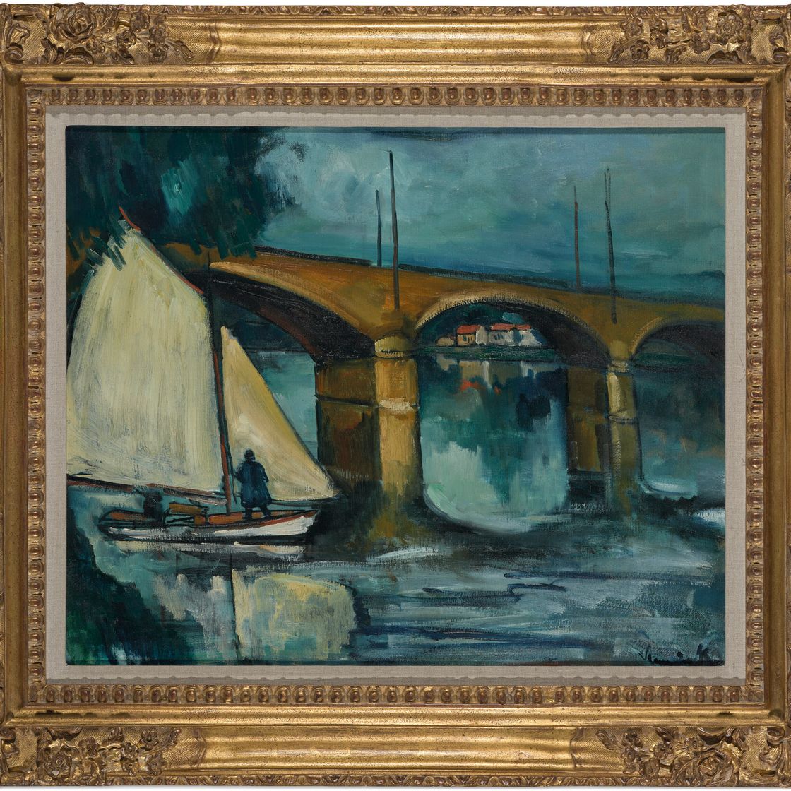 Maurice de Vlaminck — Мост между деревьями в замке, изображение 3