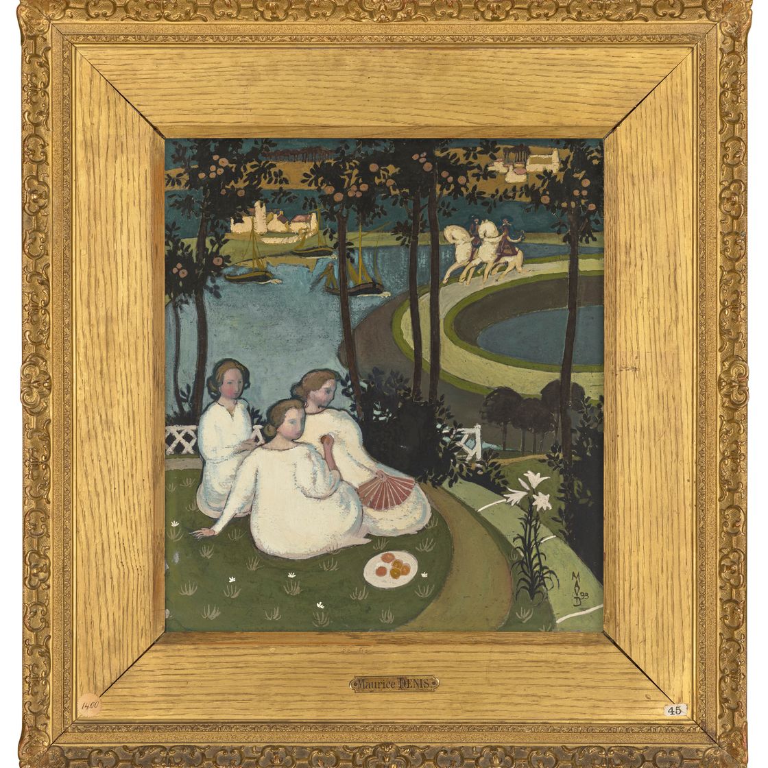 Maurice Denis — Легенда о кавалерах трех юных принцесс (премьерная версия а-ля гуашь), изображение 2