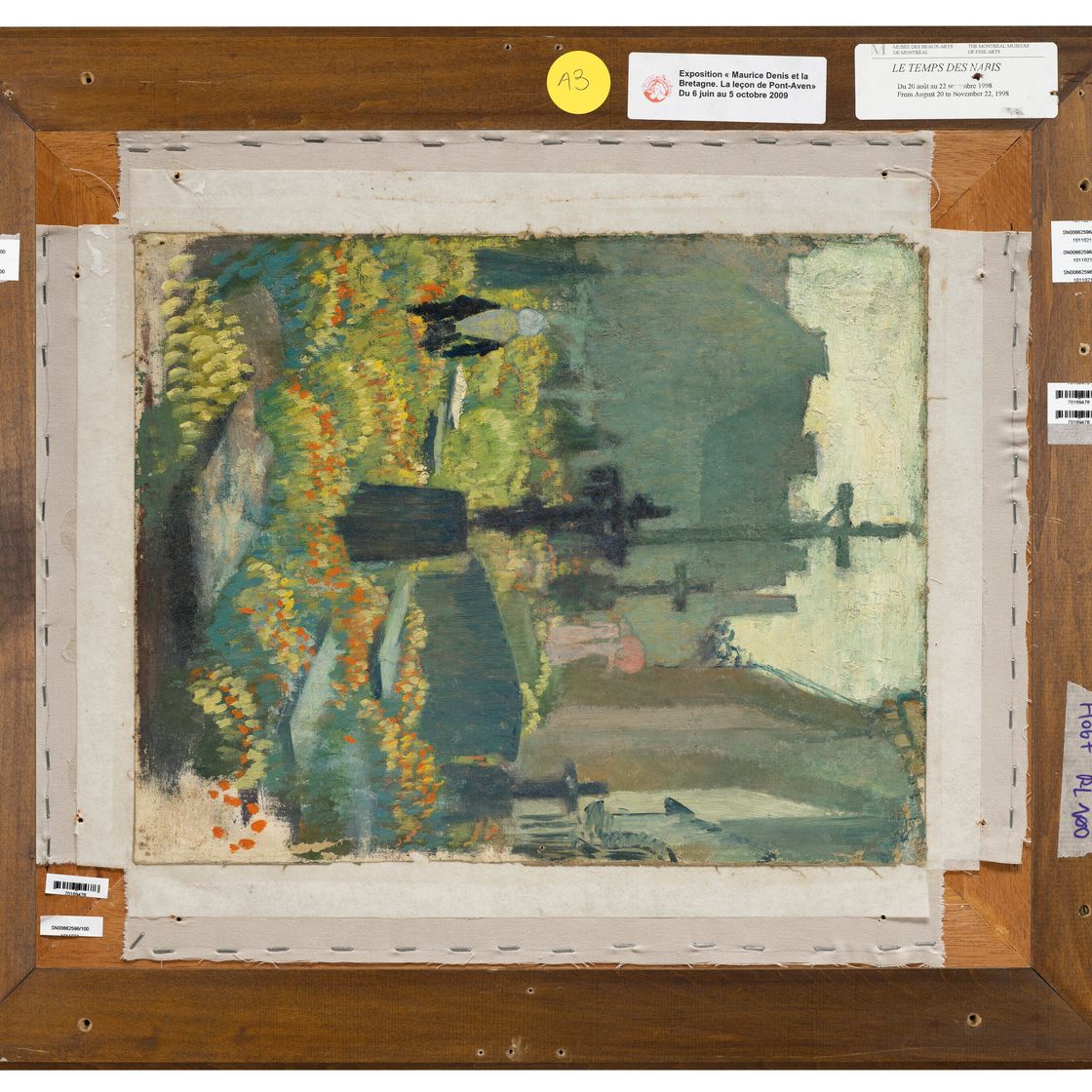 Maurice Denis — Молодые люди, которые сражаются с ангелами ( сзади ); Кладбище цветов ( сзади ), изображение 5