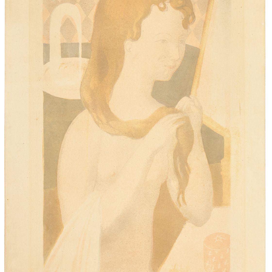 Maurice Denis — Девушка с фонтаном, девушка с туалетом, девушка с прической