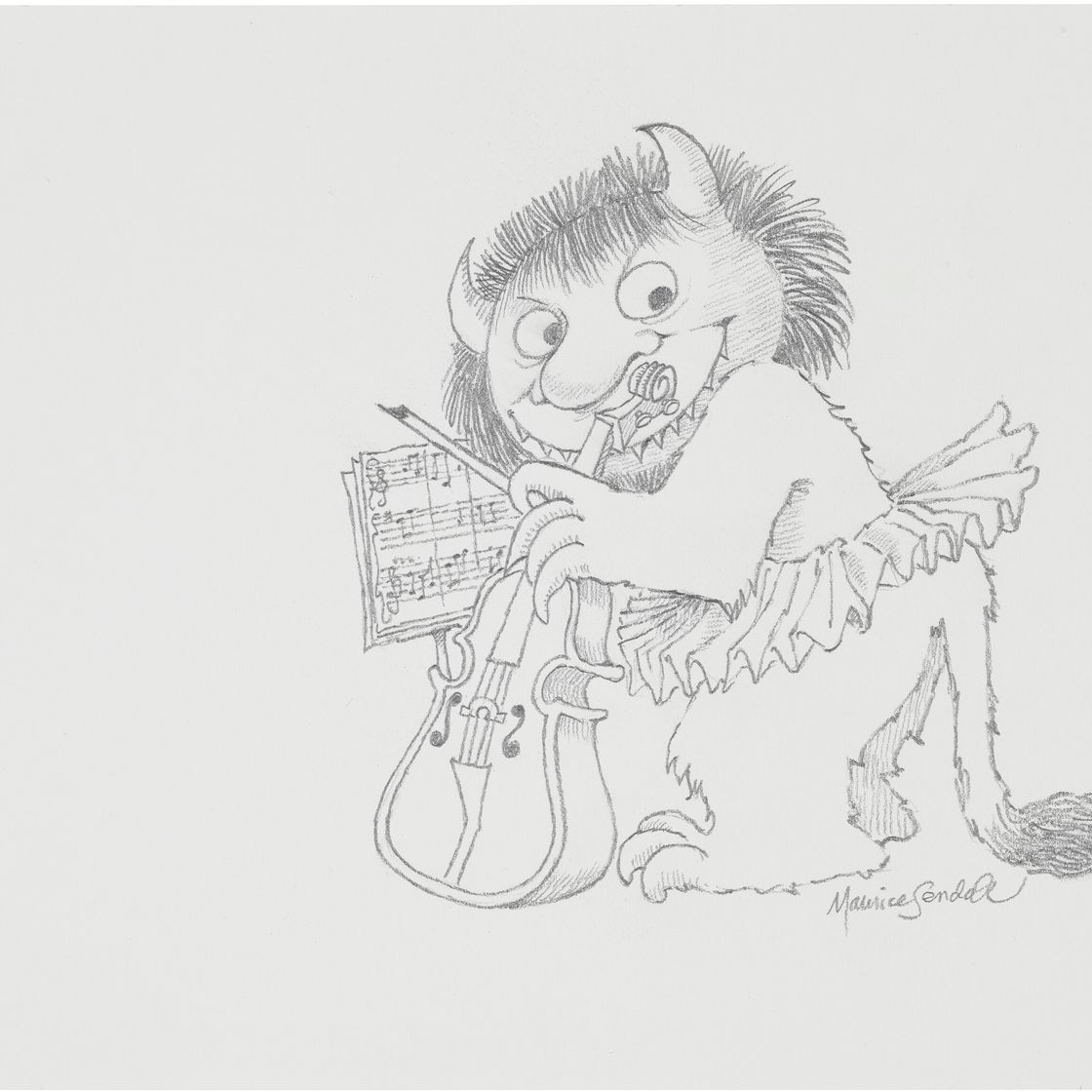 Maurice Sendak — Дикая штучка, играющая на виолончели