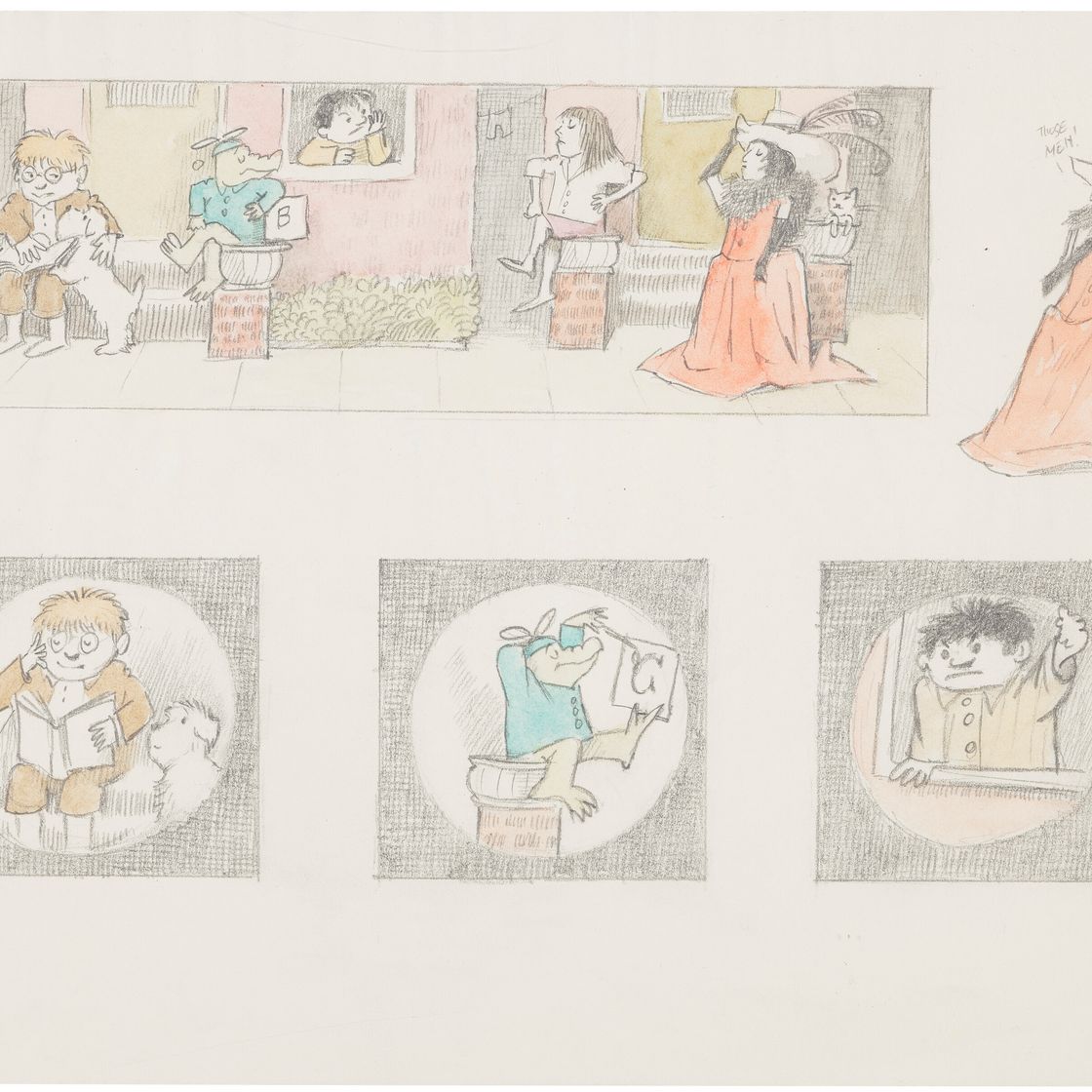 Maurice Sendak — Настоящие эскизы раскадровки Рози