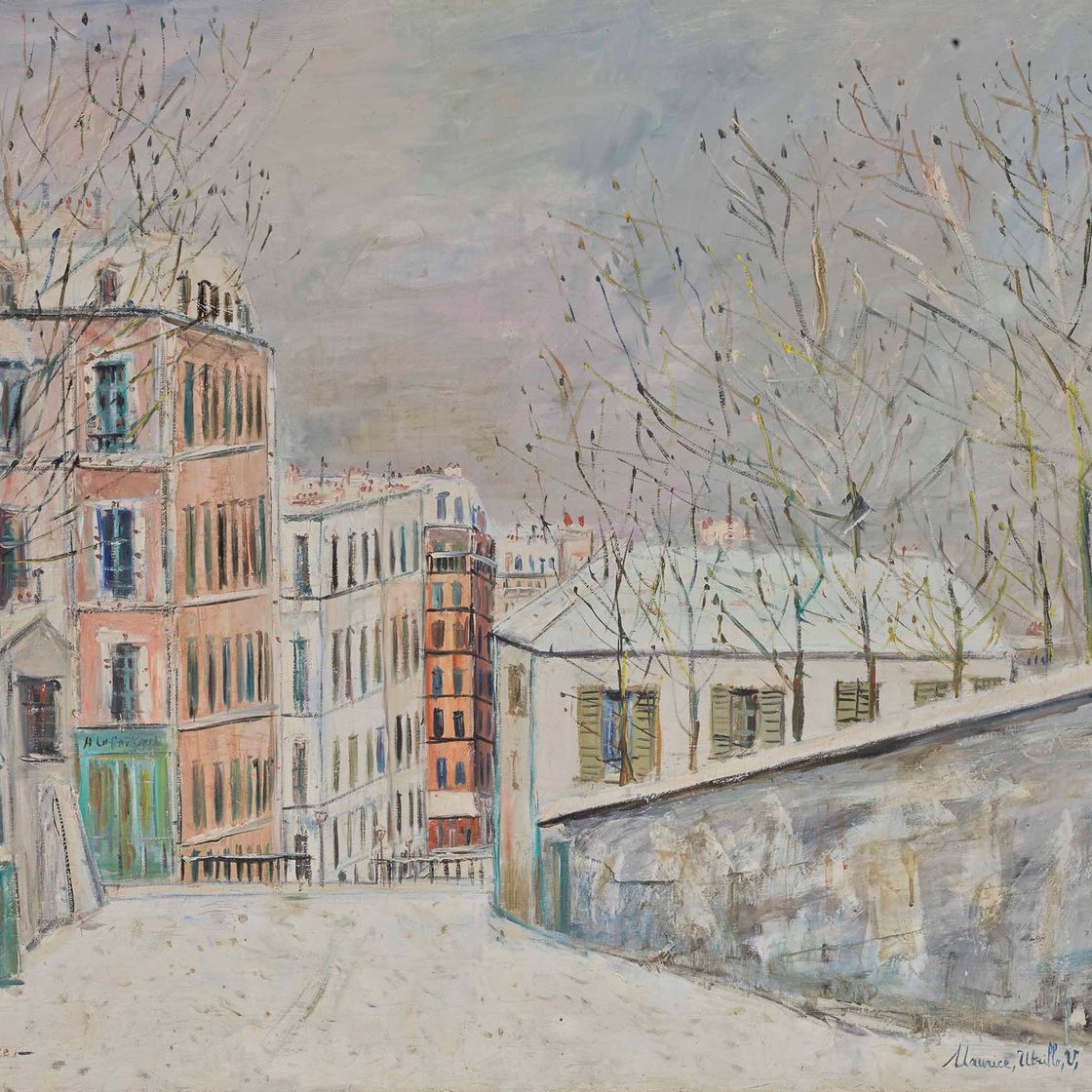 Maurice Utrillo — Улица Мон-Сенис у самой границы