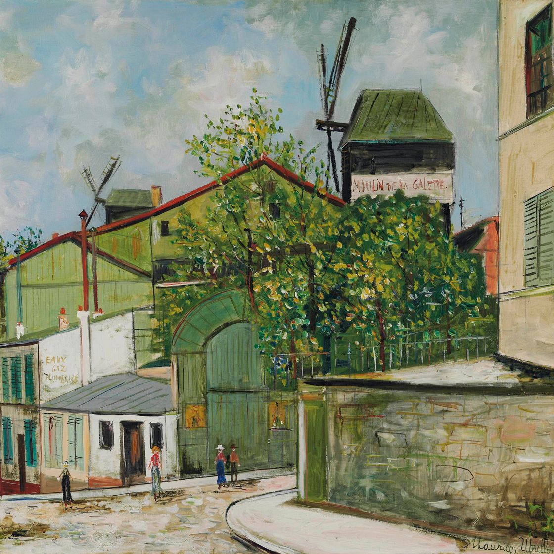 Maurice Utrillo — Мулен-де-ла-Галетт на Монмартре
