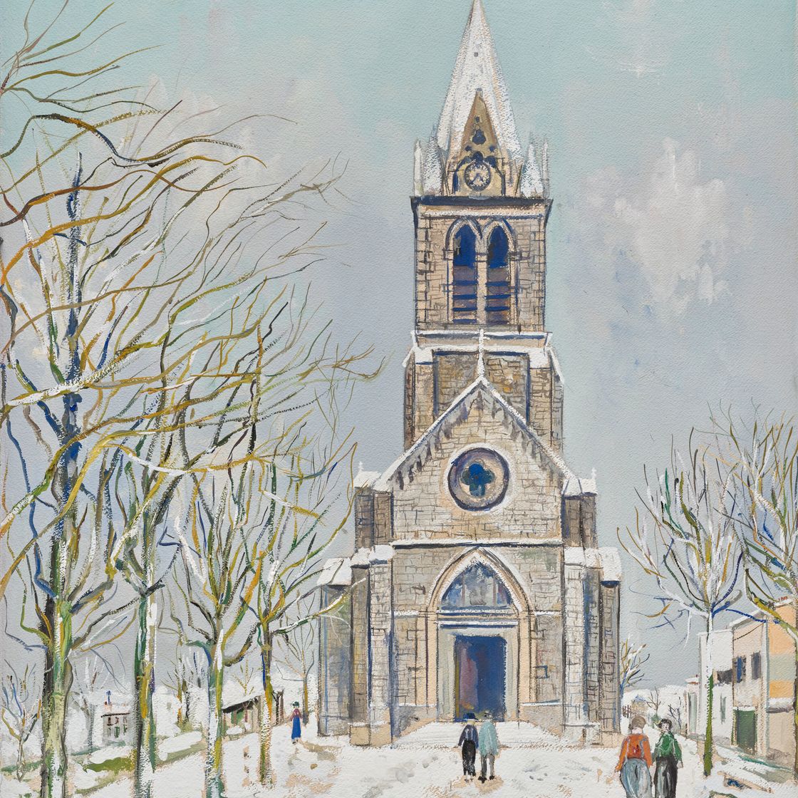 Maurice Utrillo — Церковь Шампани-о-Мон-д'Ор (Рона)