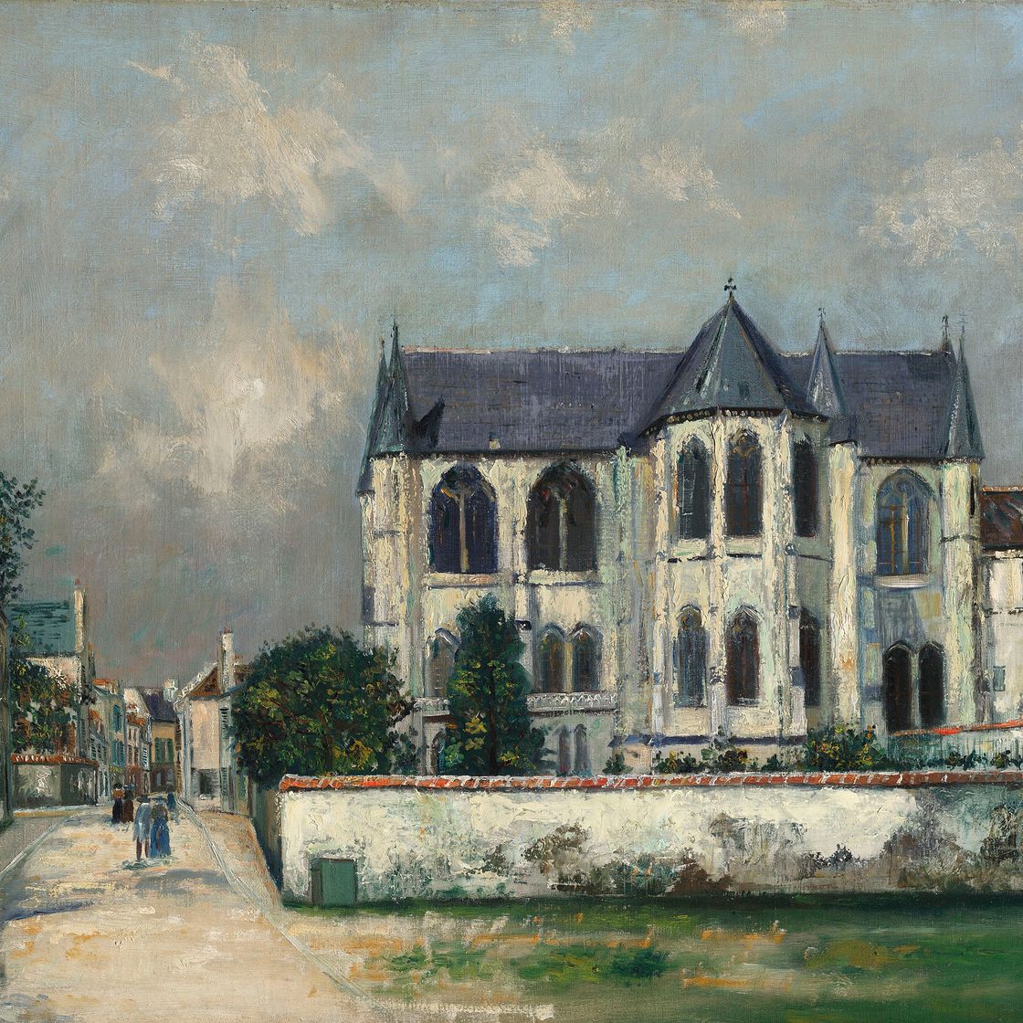 Maurice Utrillo — Аббатство церкви Сен-Леже, Суассон (Эна)