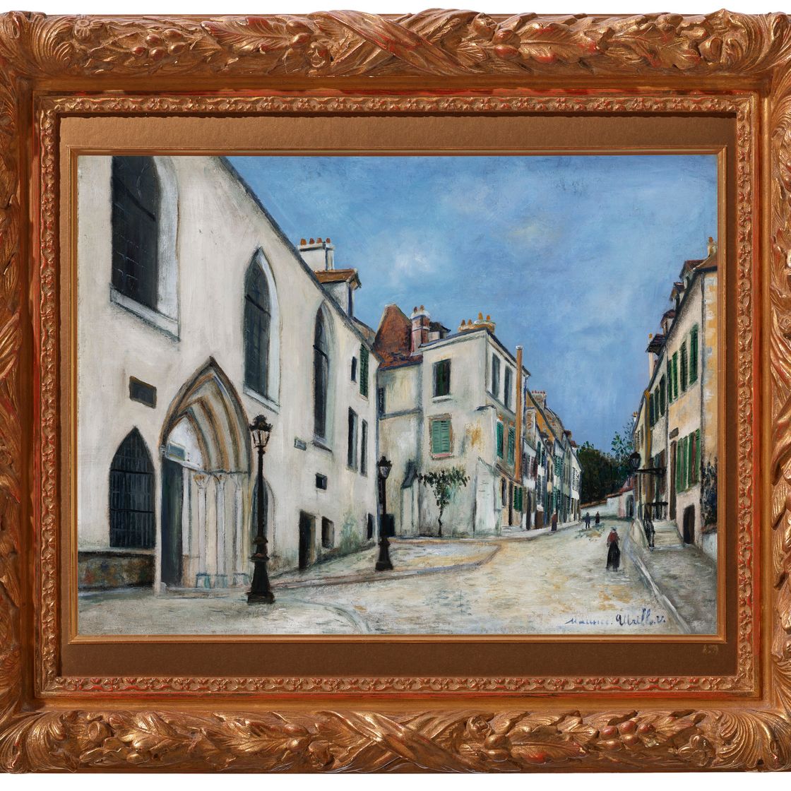 Maurice Utrillo — Город Прованс (Сена и Марна) , Великий замок Тель-Дье и улица Сен-Тибо, изображение 2