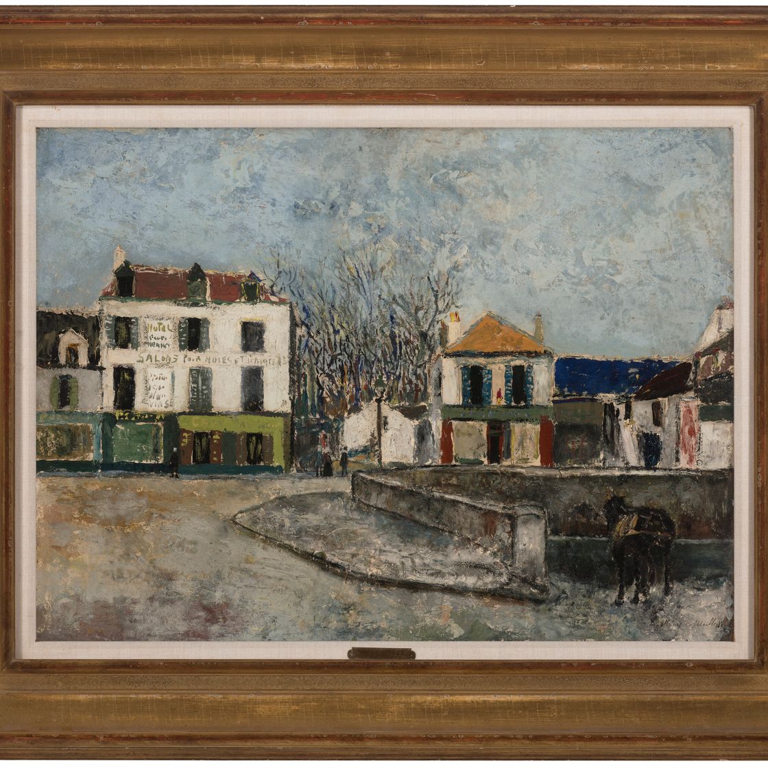Maurice Utrillo — Площадь Пон-а-Сарсель (Валь-д'Уаз), изображение 3