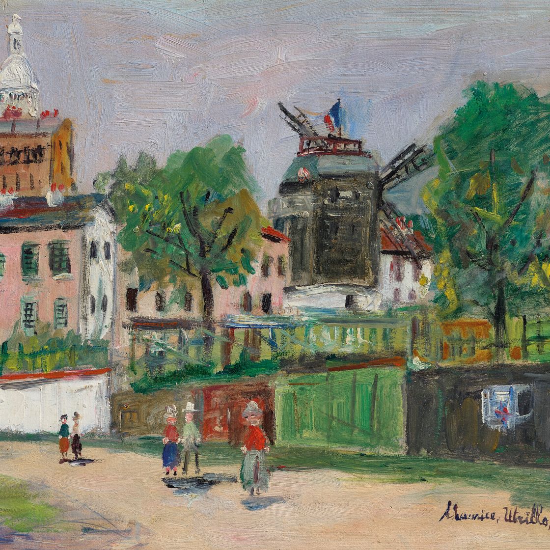 Maurice Utrillo — Мулен-де-ла-Галетт на Монмартре, изображение 1