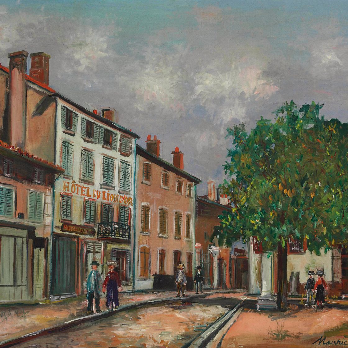 Maurice Utrillo — На улице Сен-Леже