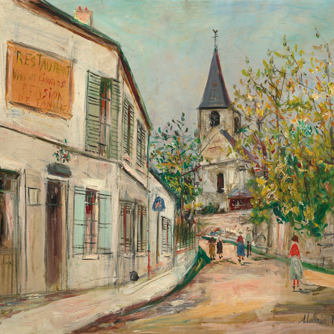 Maurice Utrillo — Церковь Во-де-Серне, изображение 1
