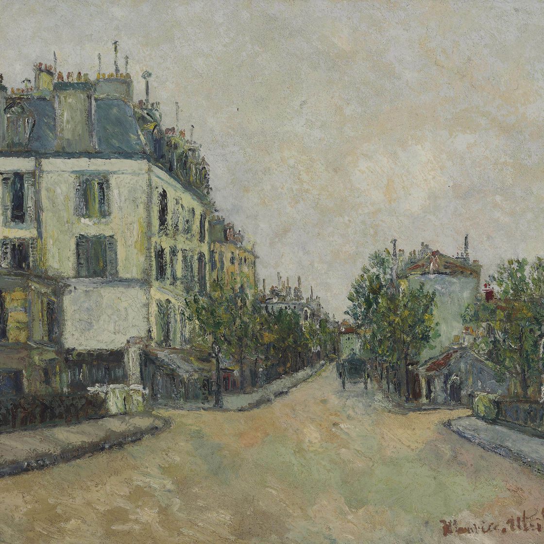 Maurice Utrillo — Три дороги на горе Монманьи (Валь-д'Уаз)