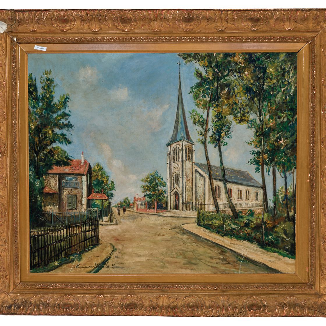 Maurice Utrillo — Вокзал Компьень, Церковь Сен-Жозеф-о-Буа, изображение 4