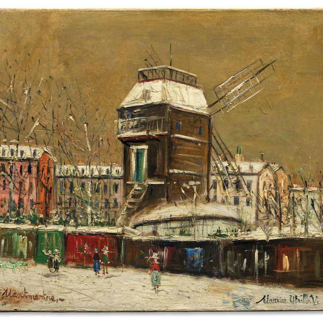 Maurice Utrillo — Мулен-де-ла-Галетт в окрестностях Монмартра, изображение 2