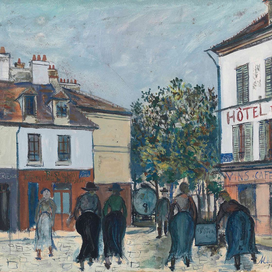 Maurice Utrillo — Площадь Тертр на Монмартре