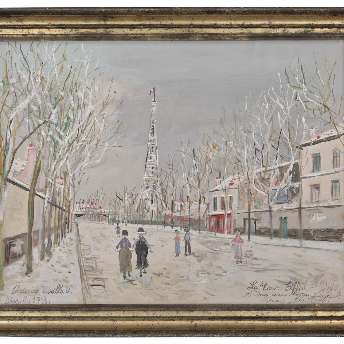 Maurice Utrillo — Эйфелева башня в Париже совсем рядом, изображение 2