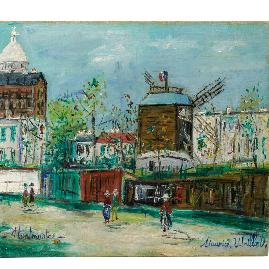 Maurice Utrillo — Мулен-де-ла-Галетт на Монмартре, изображение 2