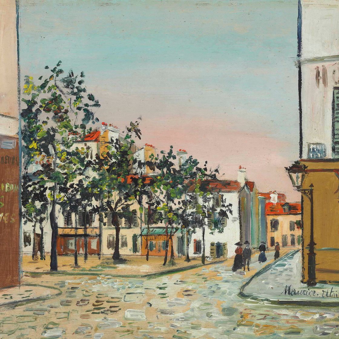 Maurice Utrillo — Площадь Тертр на Монмартре