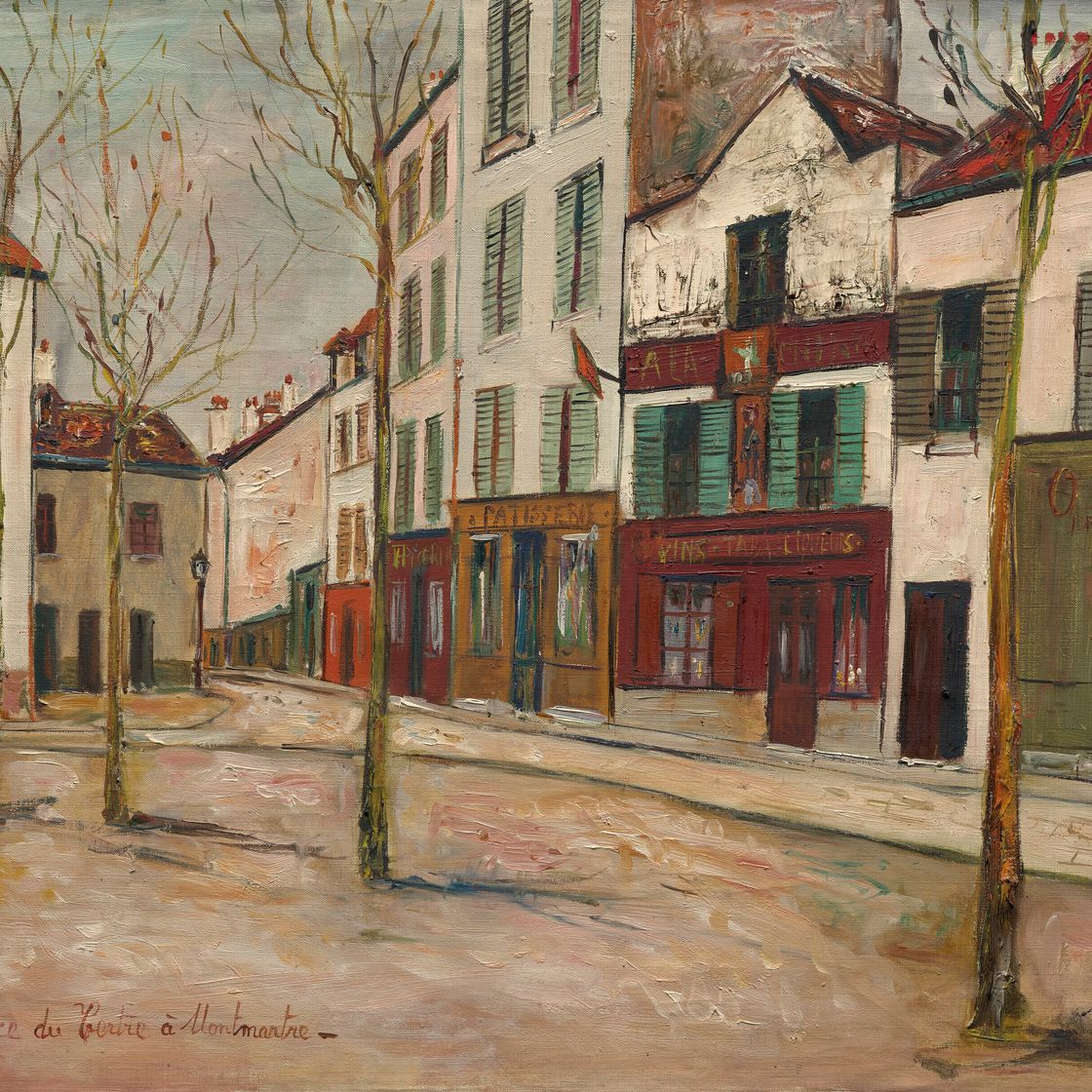 Maurice Utrillo — Площадь Тертр на Монмартре, изображение 1