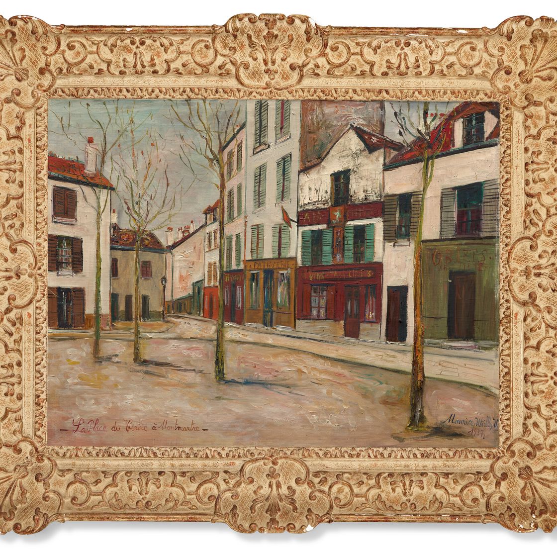 Maurice Utrillo — Площадь Тертр на Монмартре, изображение 3