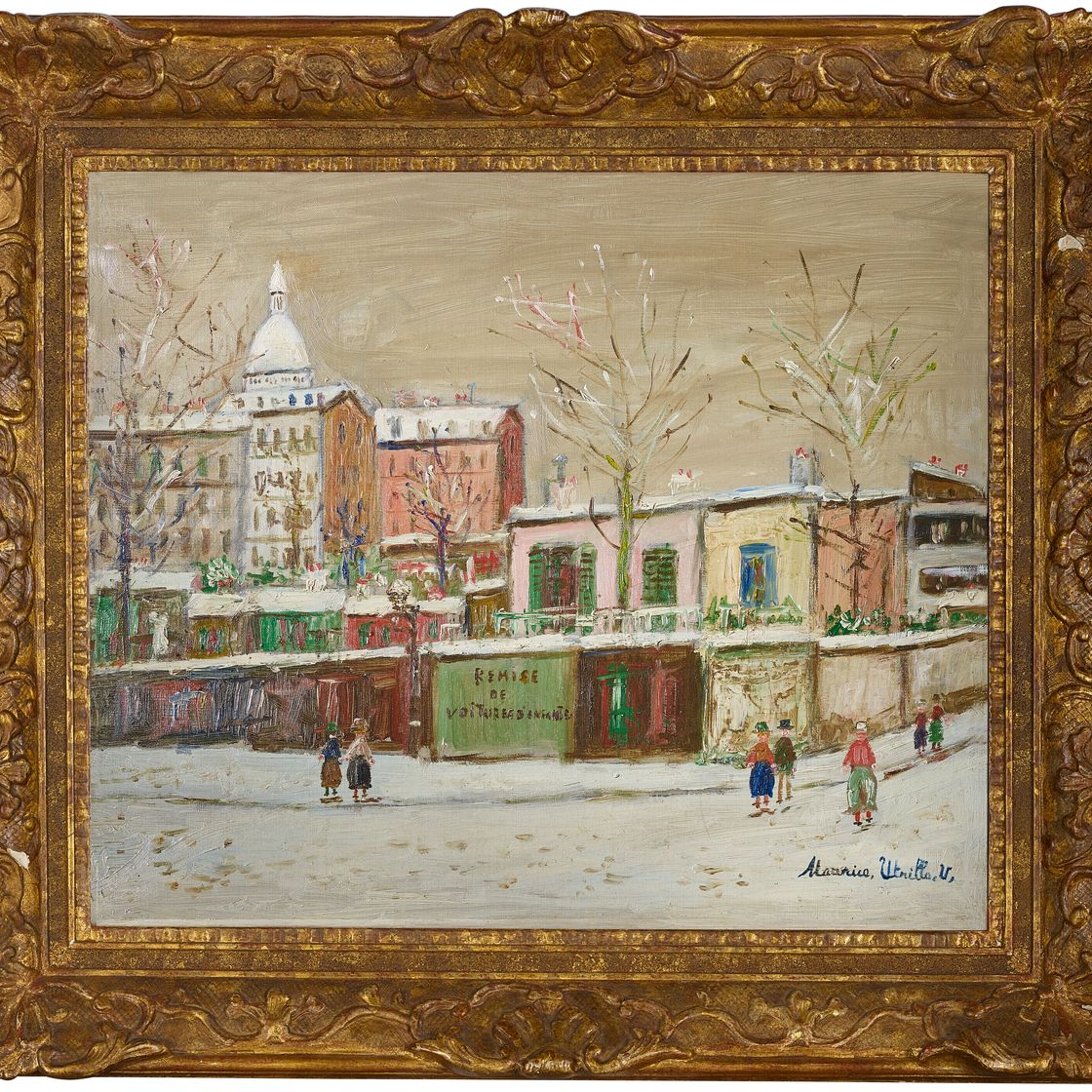Maurice Utrillo — Возвращение к жизни на улице Ламарка на Монмартре, изображение 2