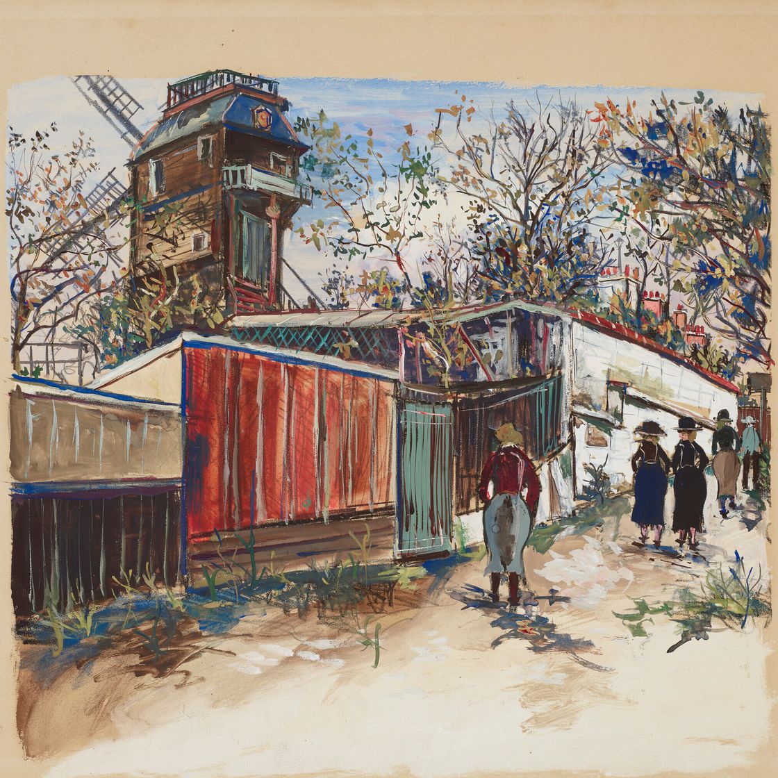 Maurice Utrillo — Ле-Мулен-де-ла-Галетт, изображение 1