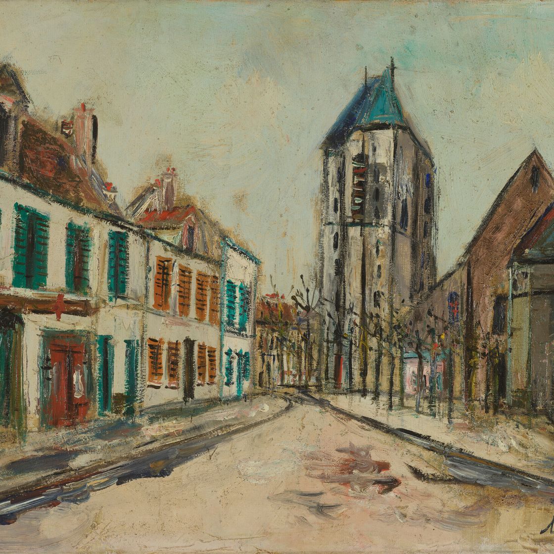 Maurice Utrillo — Деревенская улица, изображение 1