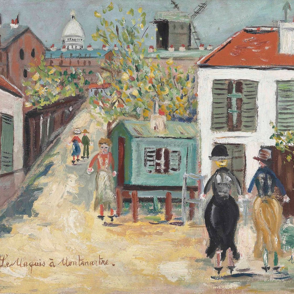 Maurice Utrillo — Маки на Монмартре
