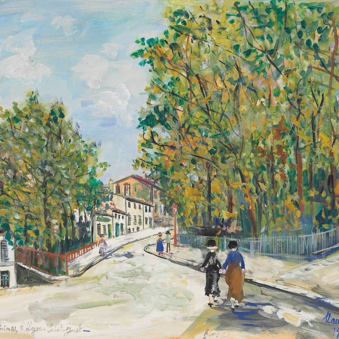 Maurice Utrillo — Площадь Минимов, Лион-Сен-Жюст